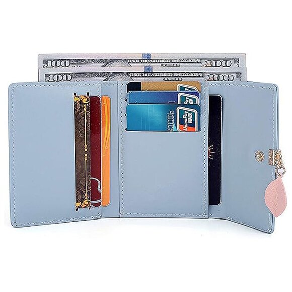 Wallet for Women 0544 Light Blue RFID - Picture 3 of 7